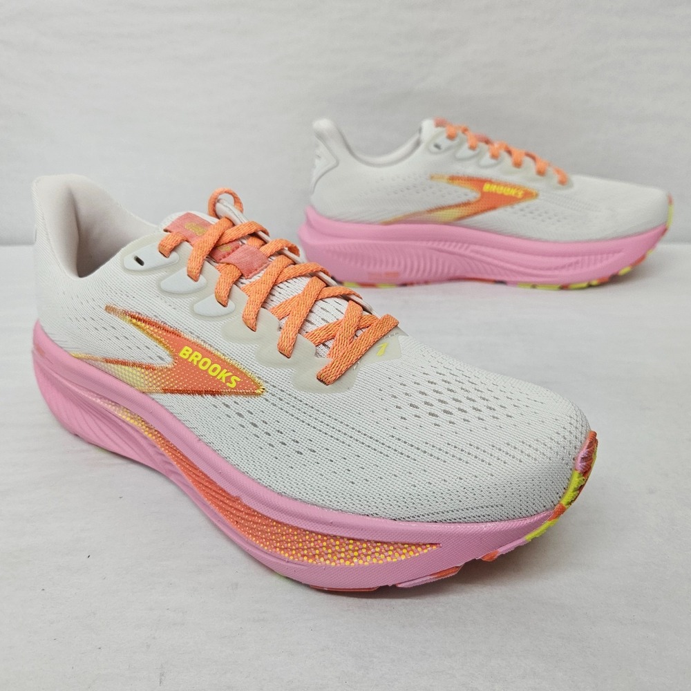 Brooks Ghost 17 Running Shoes 1204311B236 Coconut Candy Limeade Women's Size 11 - Picture 2 of 9